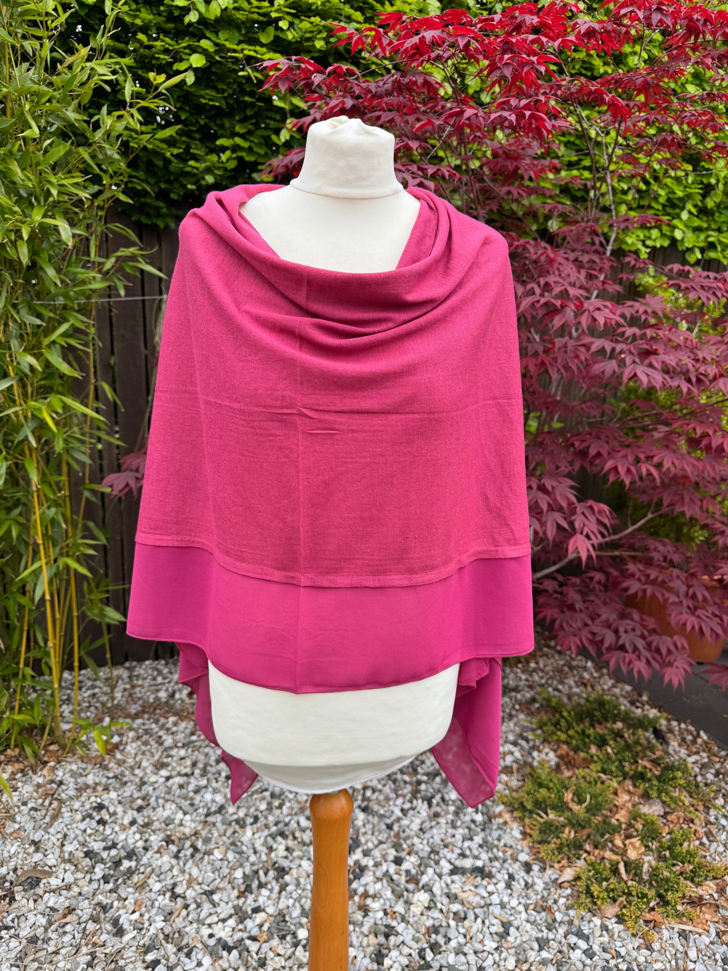 Lightweight Chiffon Edge Poncho