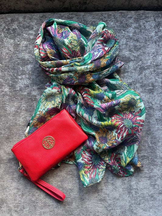Green Floral scarf and Millie bundle