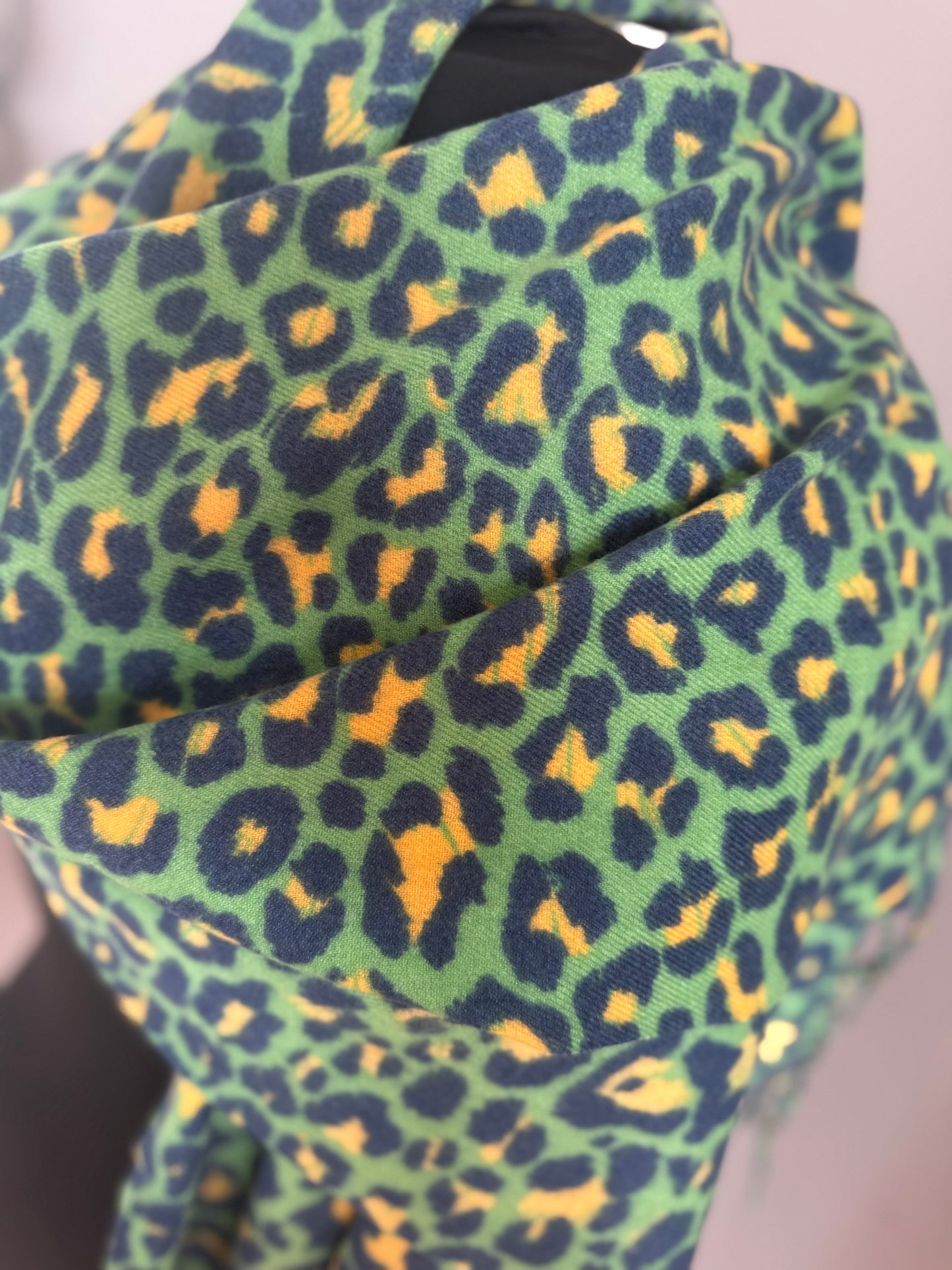 Bold Leopard Print Scarf