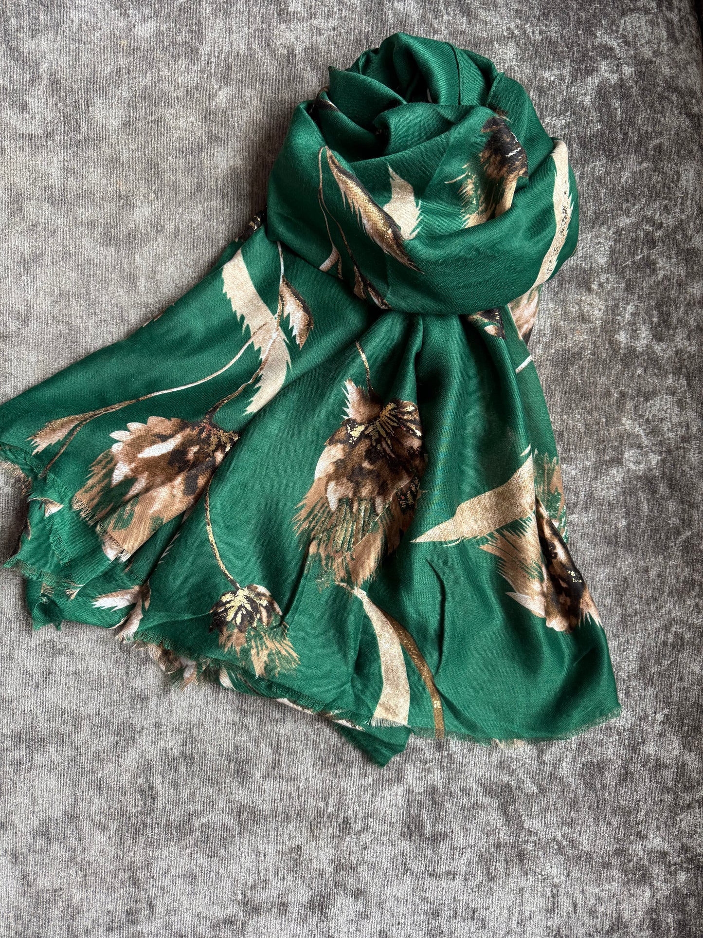 Green Foil Scarf