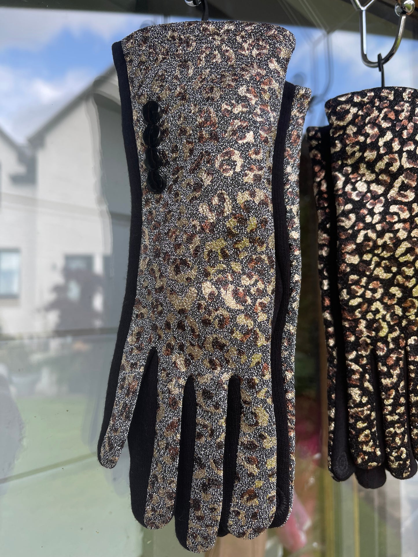 **SALE** Leopard Sparkle Gloves
