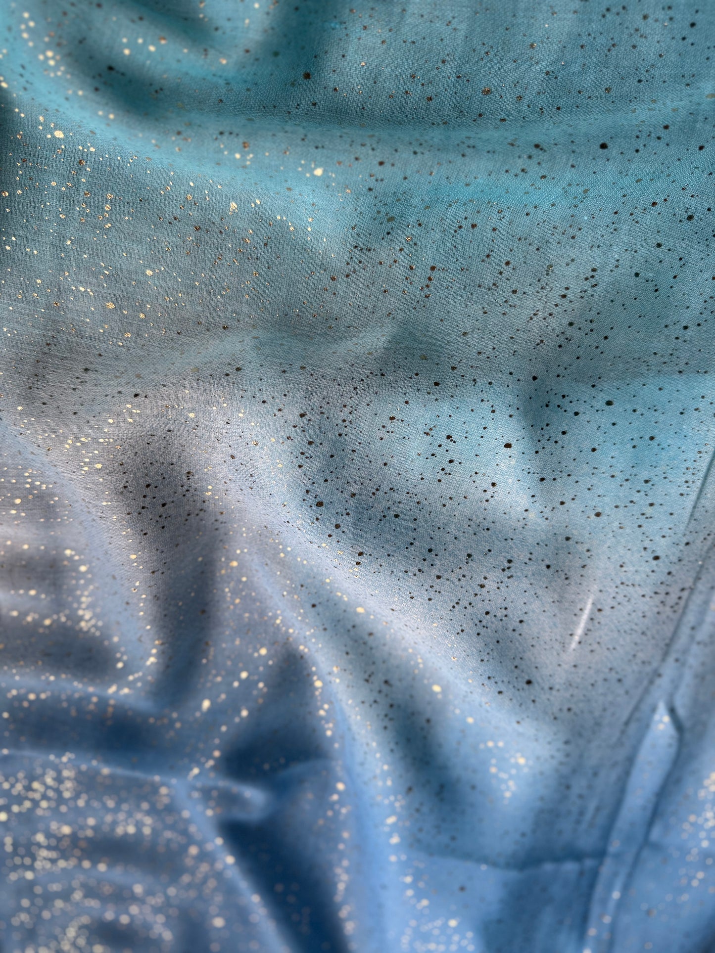 Ombré Scarf with Gold Foil