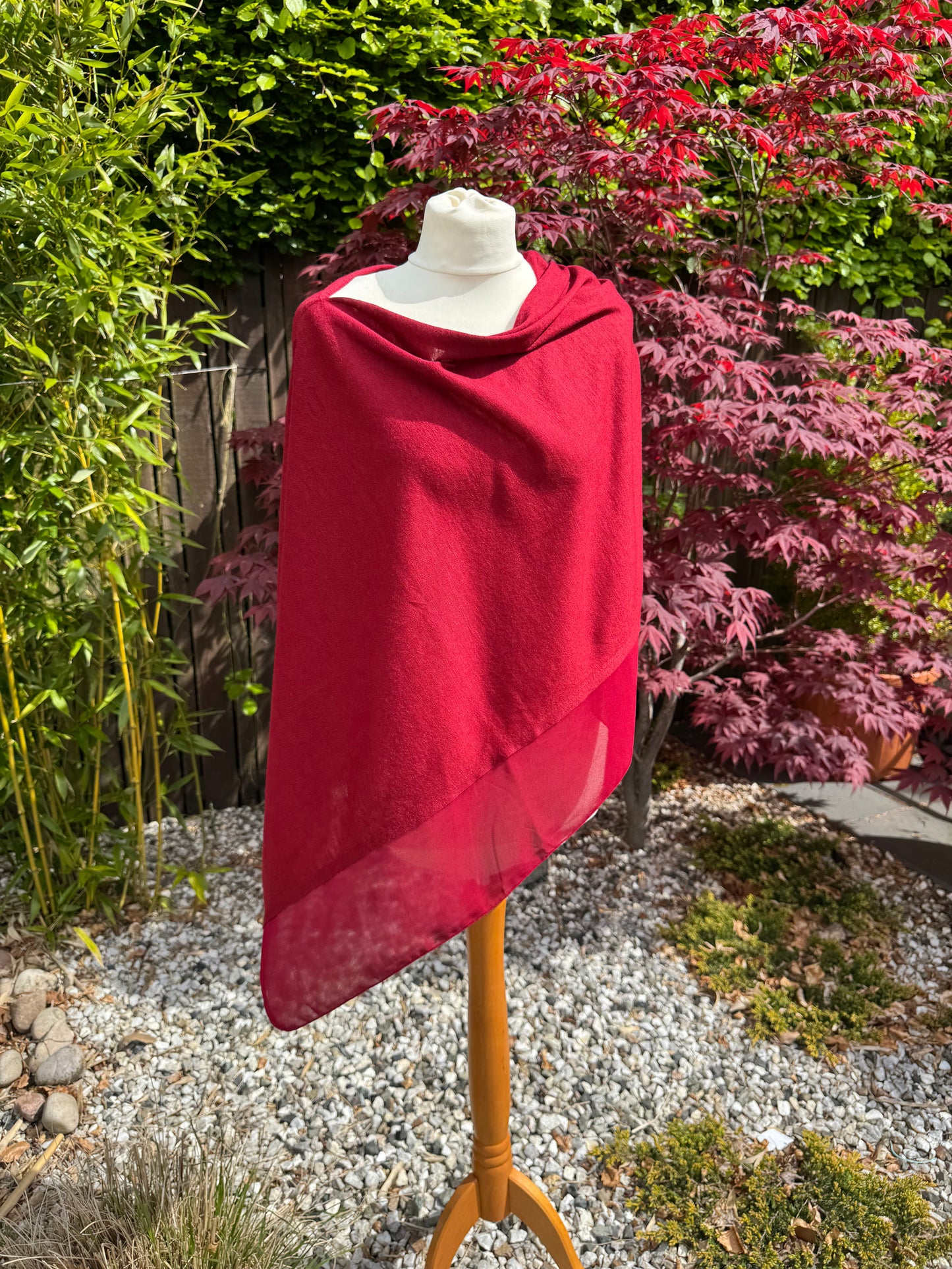 Lightweight Chiffon Edge Poncho