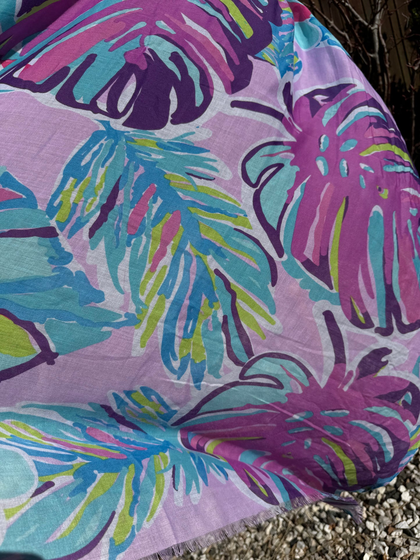 Colourful Leaf Scarf