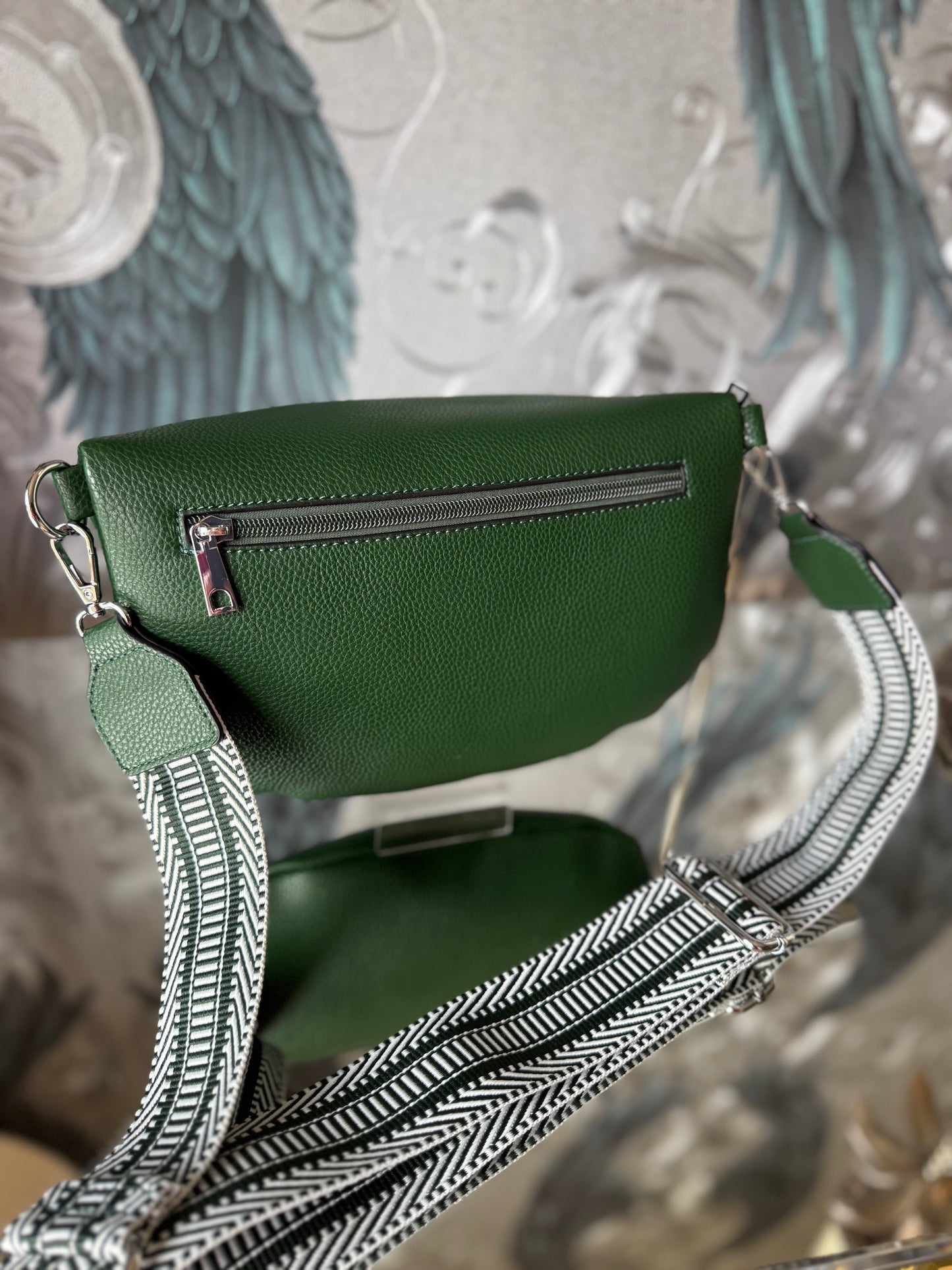 Green Crossbody Bum Bag