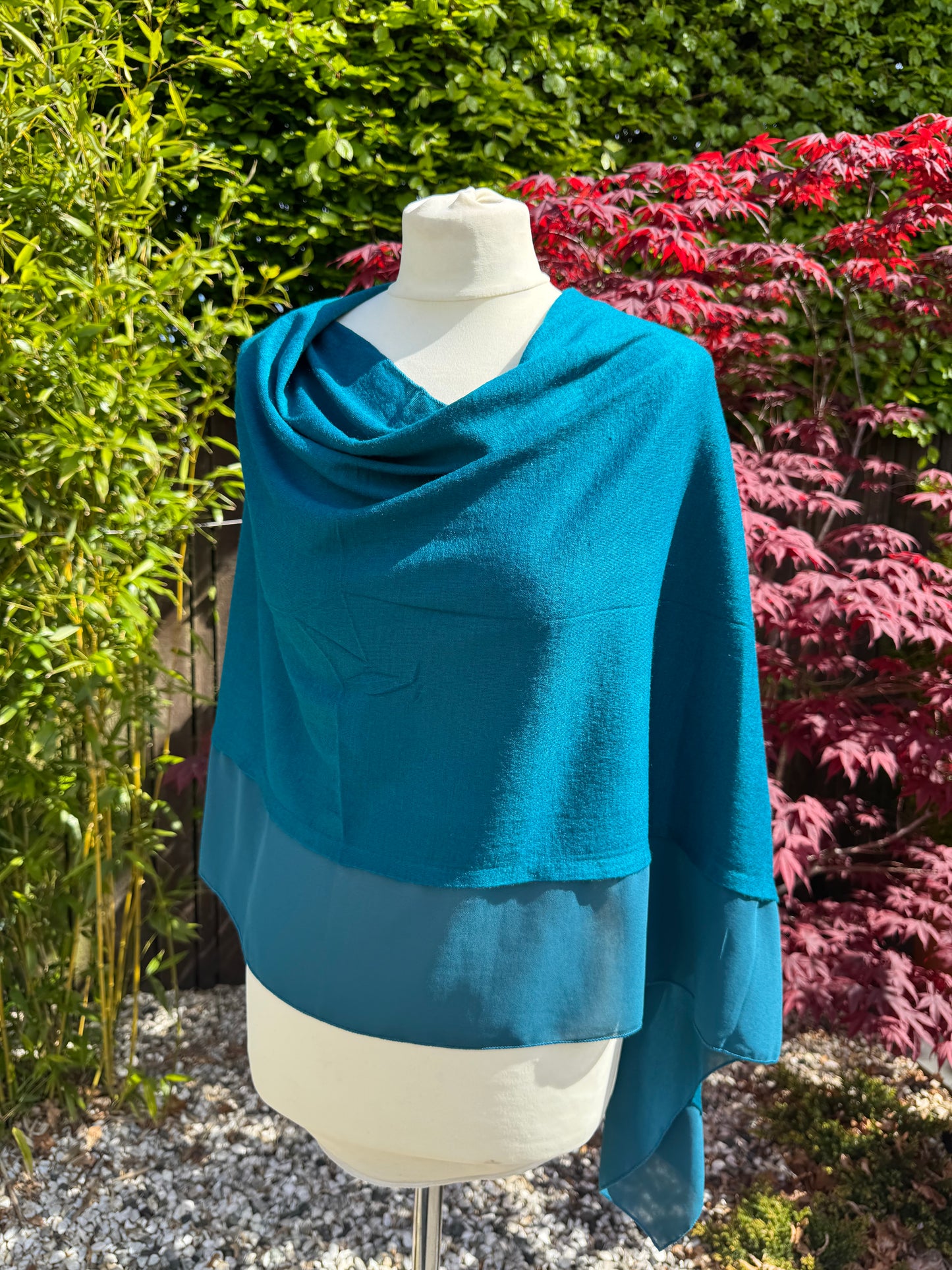 Lightweight Chiffon Edge Poncho