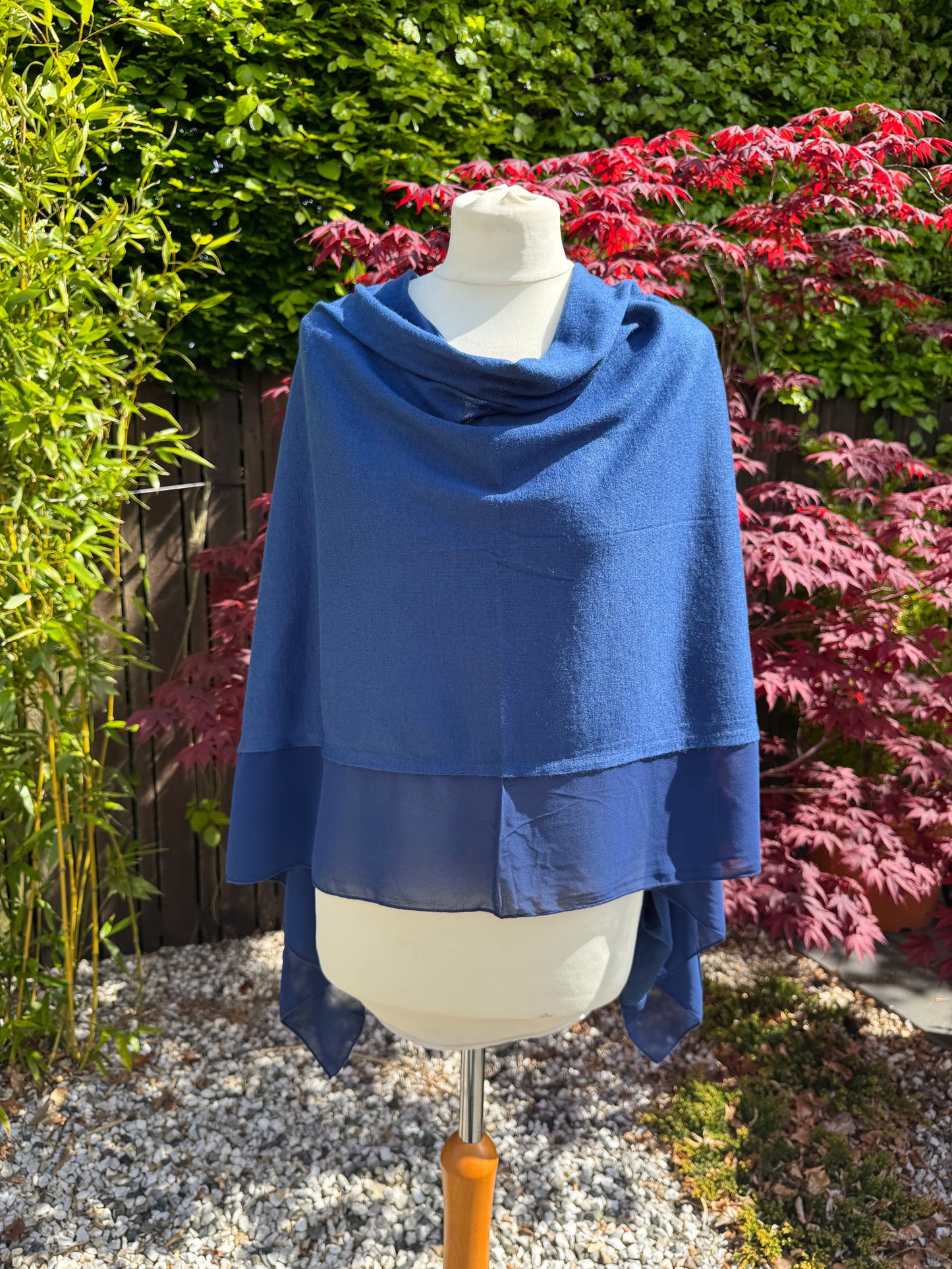 Lightweight Chiffon Edge Poncho