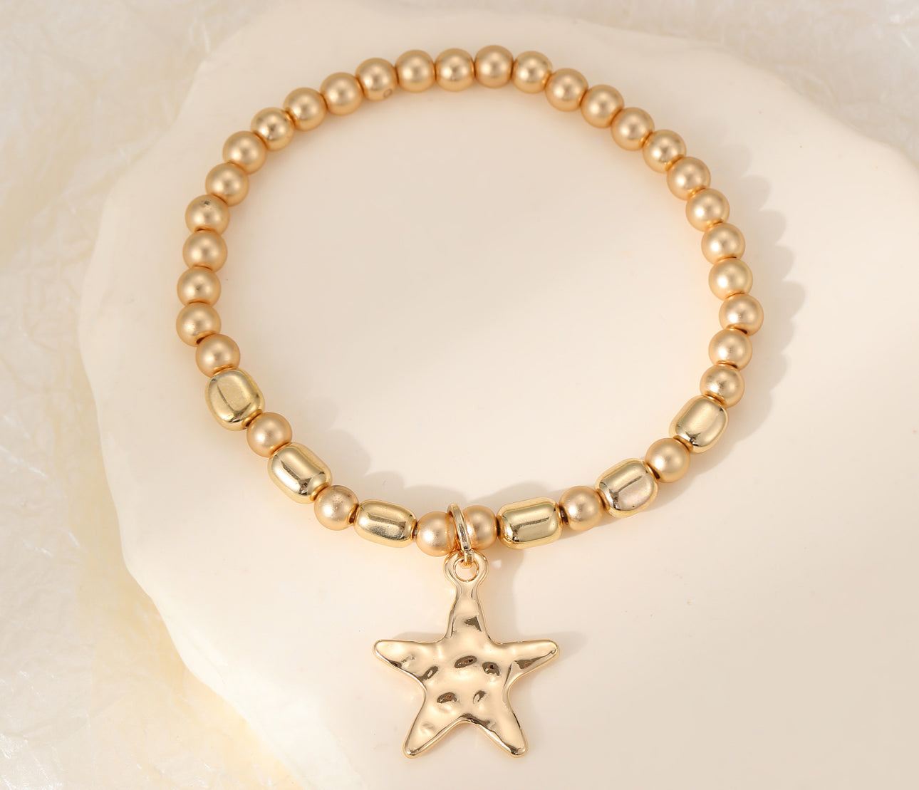 Hammered Star Bracelet - last one