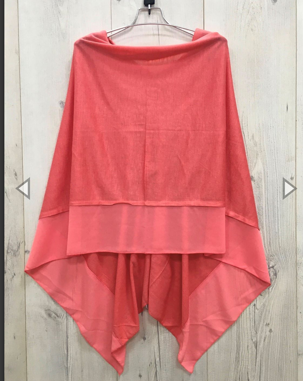 Lightweight Chiffon Edge Poncho