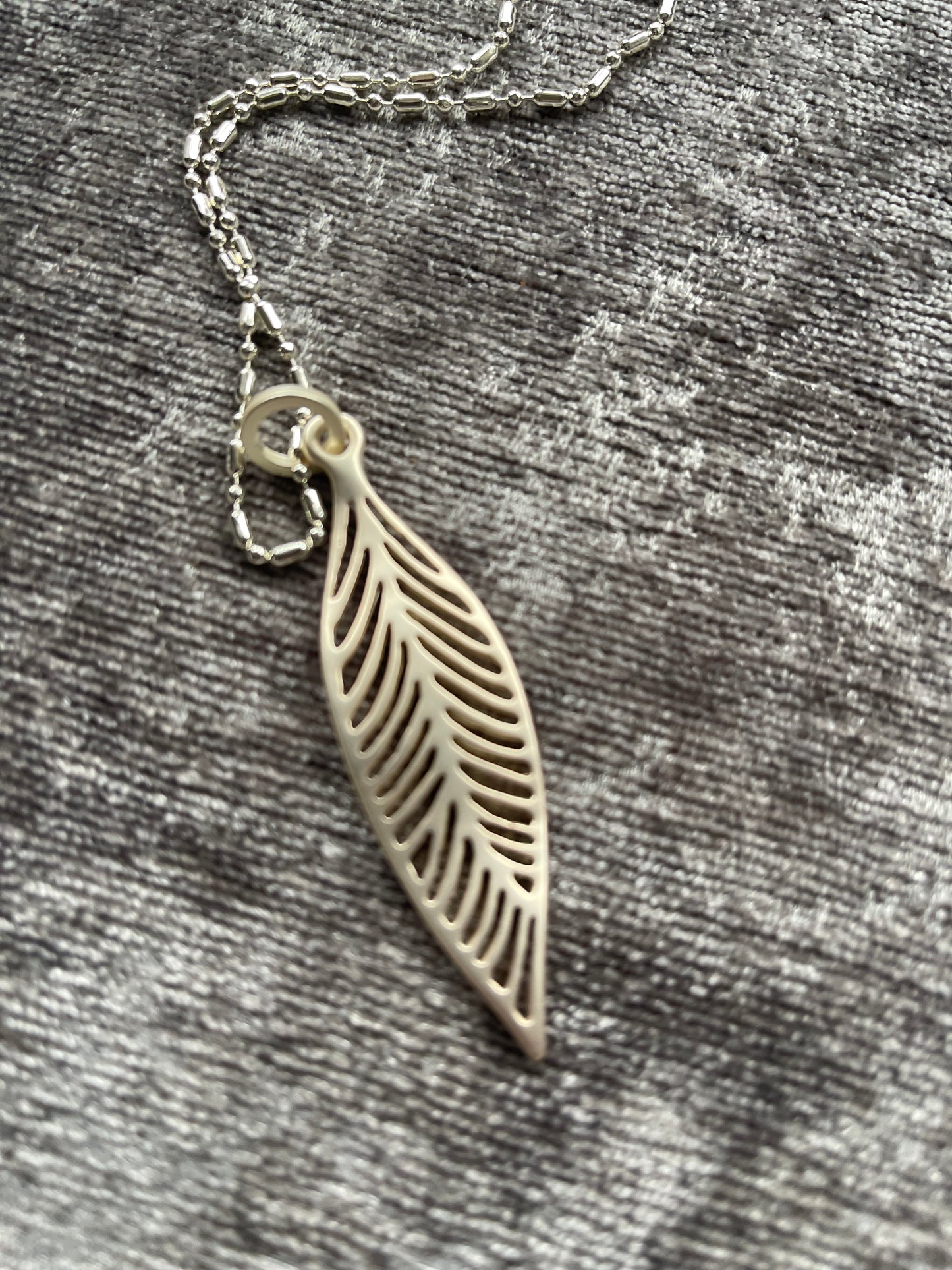 Feather Long Necklace