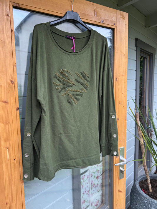 Gold Heart Sweatshirt