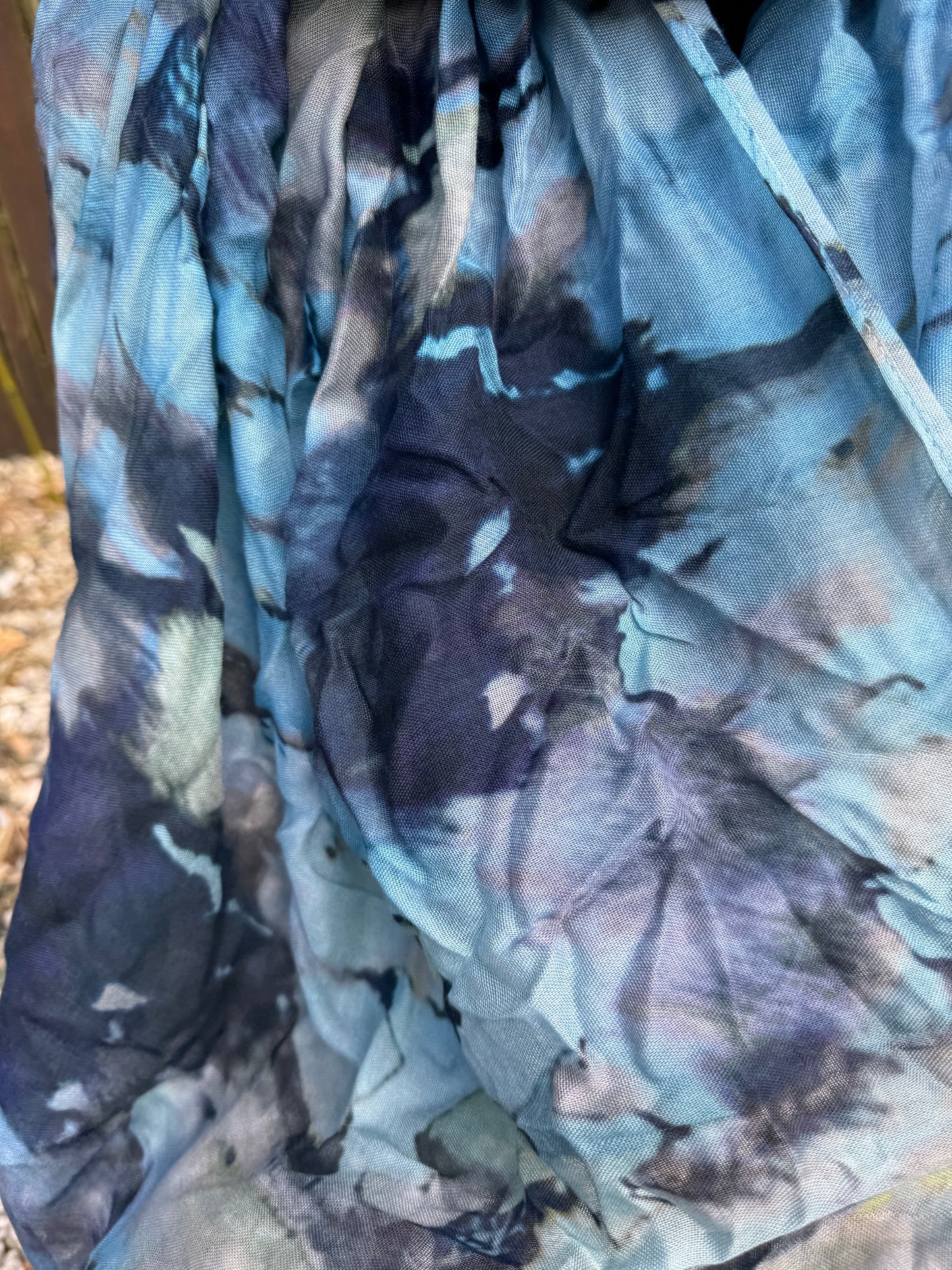 Marble Blue Scarf