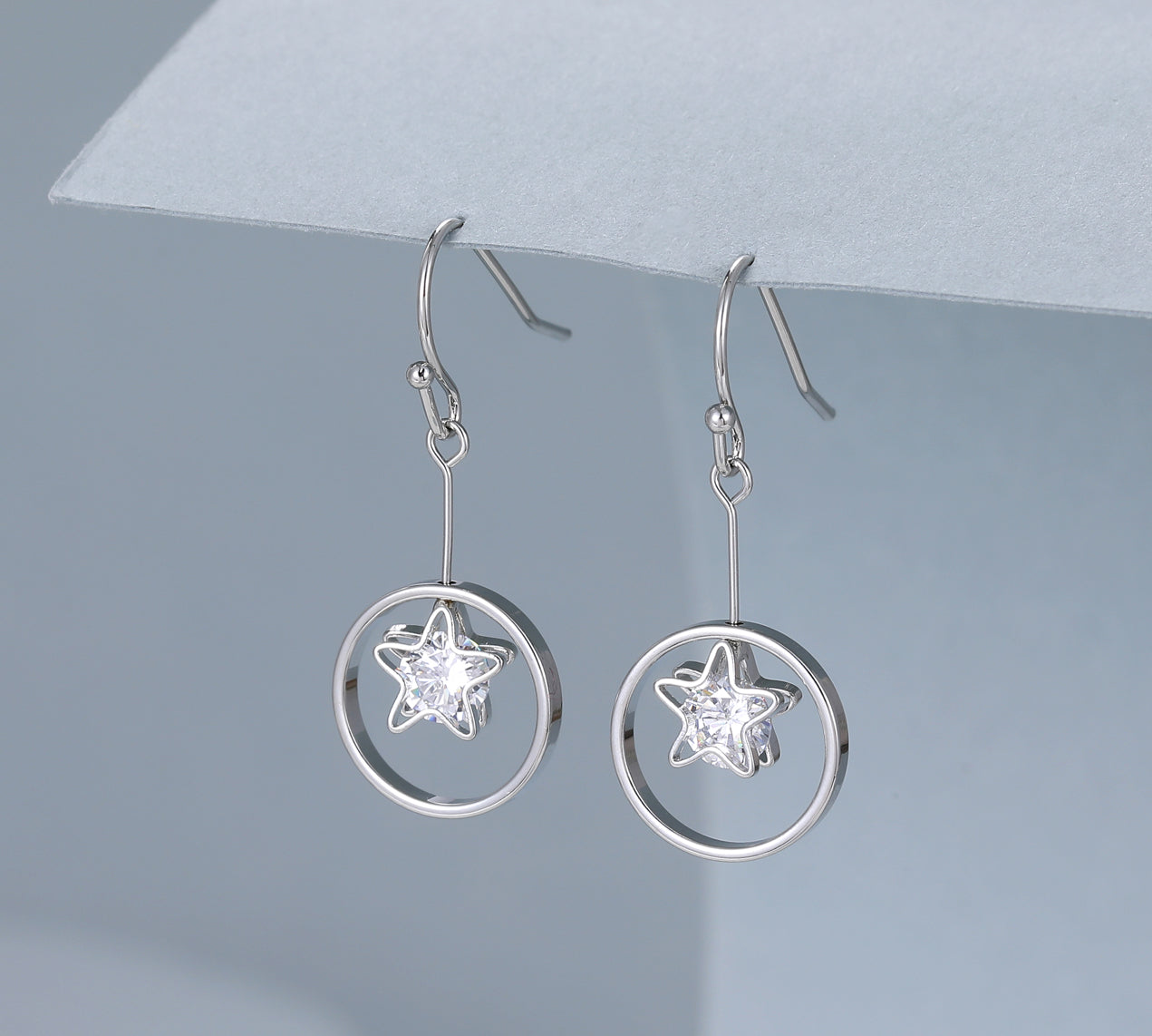 Star Drop Earrings
