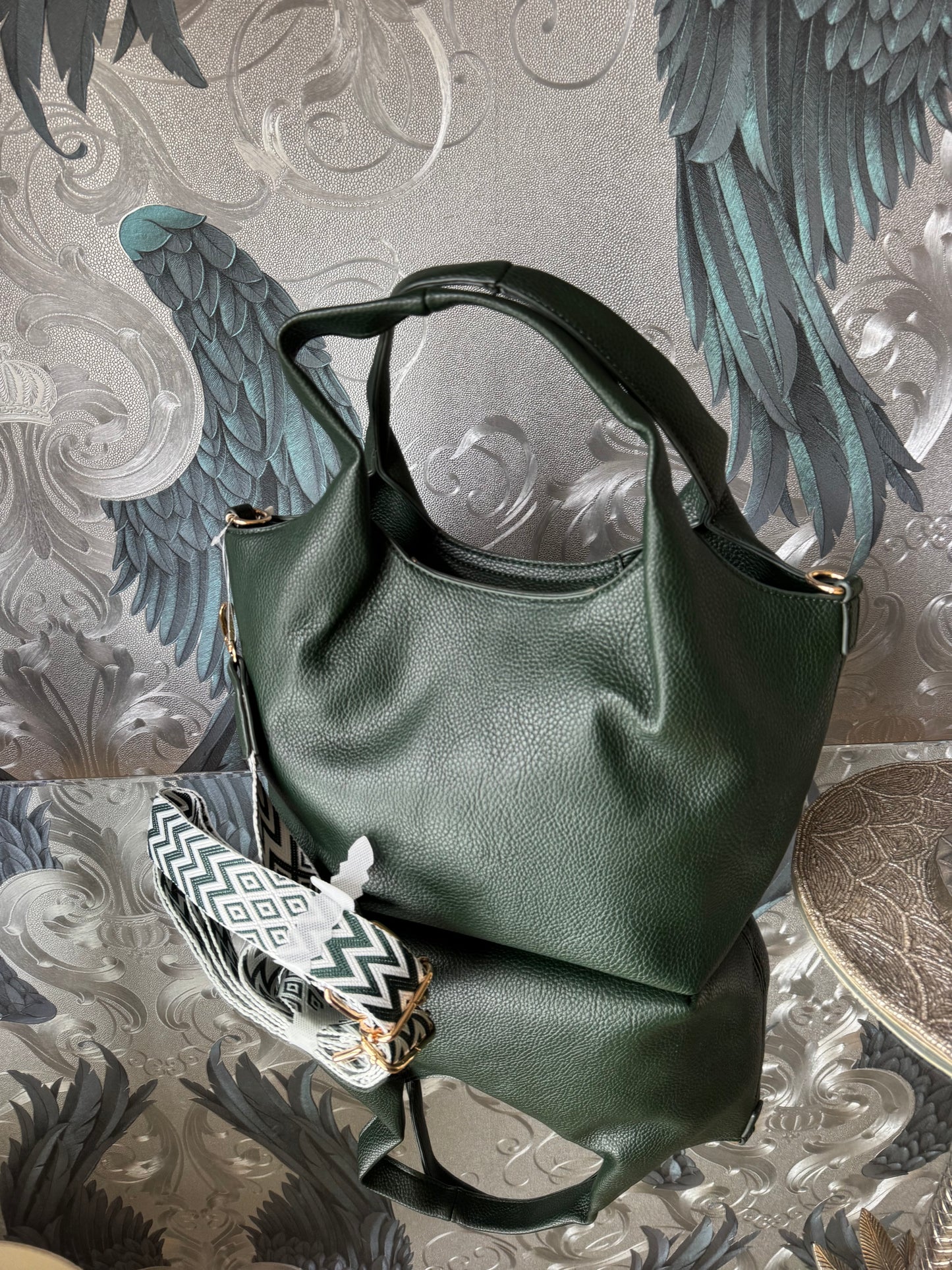 Fiona Handbag with Fabric Strap