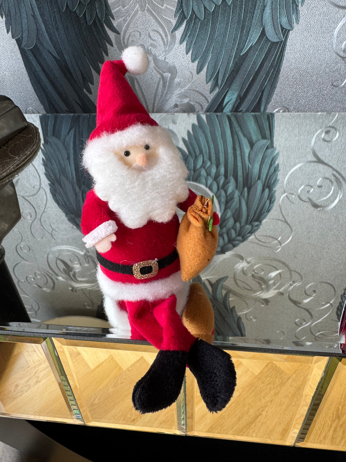 Dangling Legged Mr and Mrs Claus