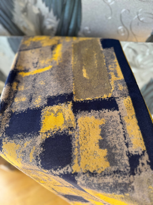 Brushed Square Print Scarf