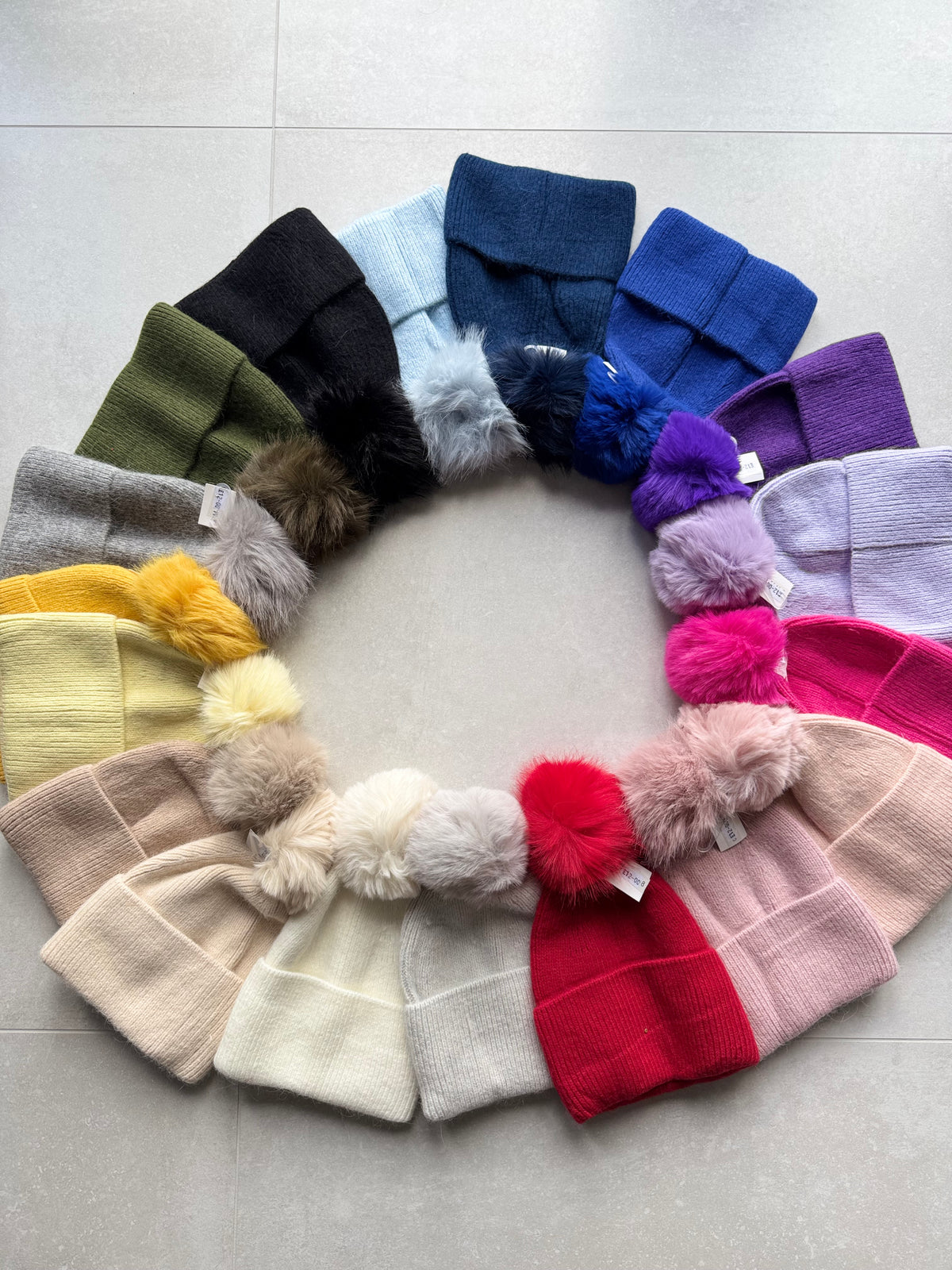 Faux Fur Pom Hat