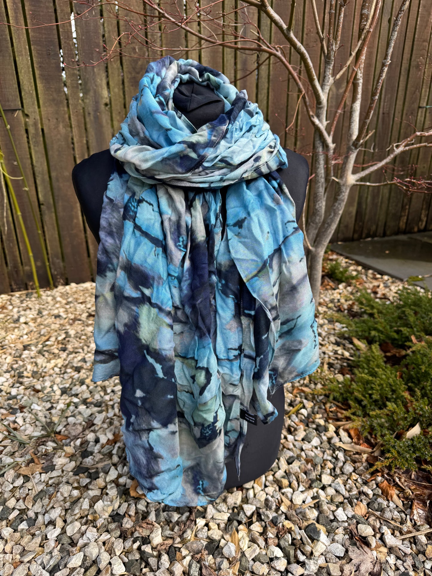 Marble Blue Scarf