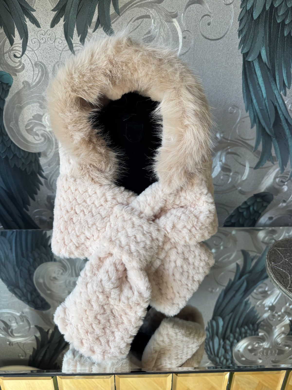 Faux Fur Hooded Collar