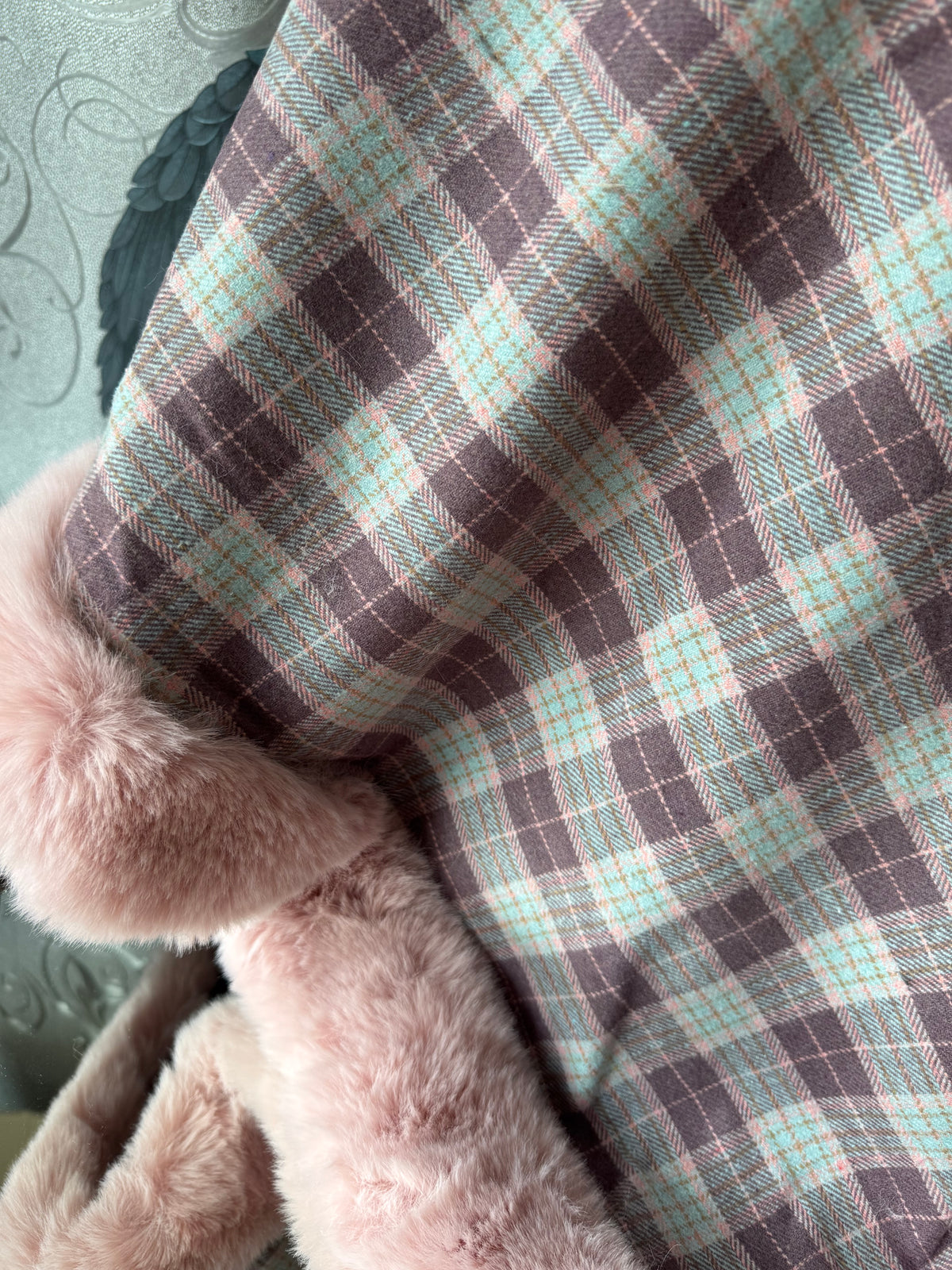 Fleece Lined Tartan Poncho
