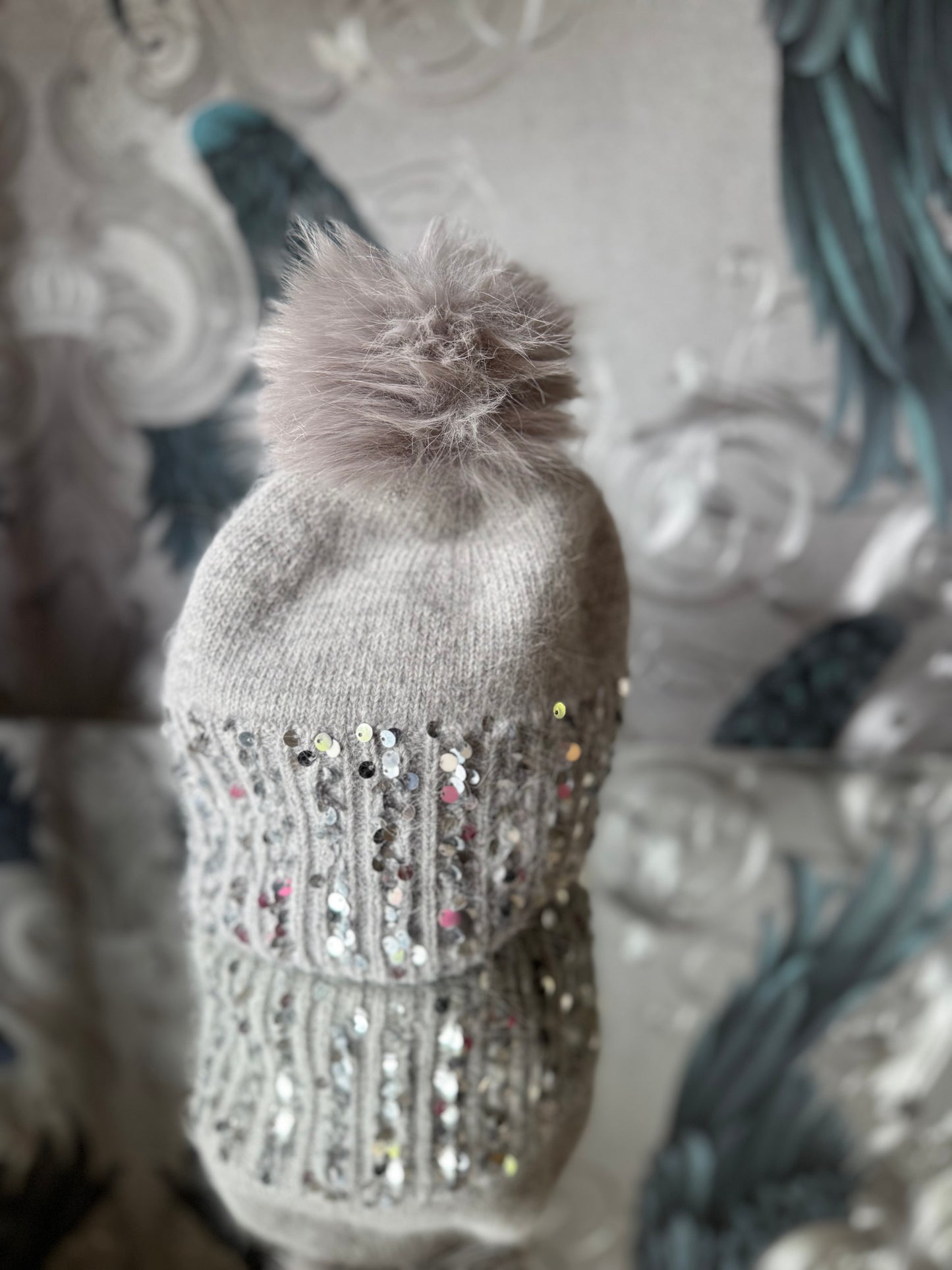 Sequin Border Hat