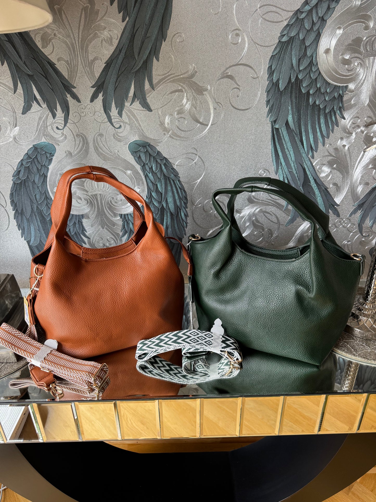 Fiona Handbag with Fabric Strap