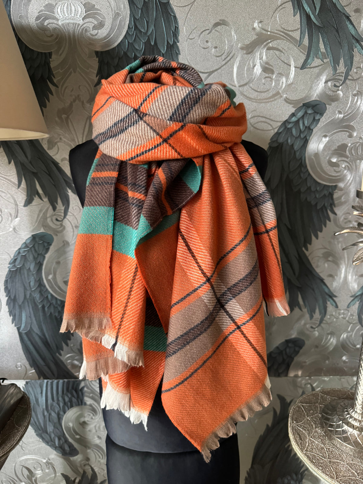 Checked Scarf