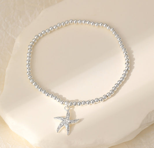 Starfish Sparkle Bracelet - Ocean Theme