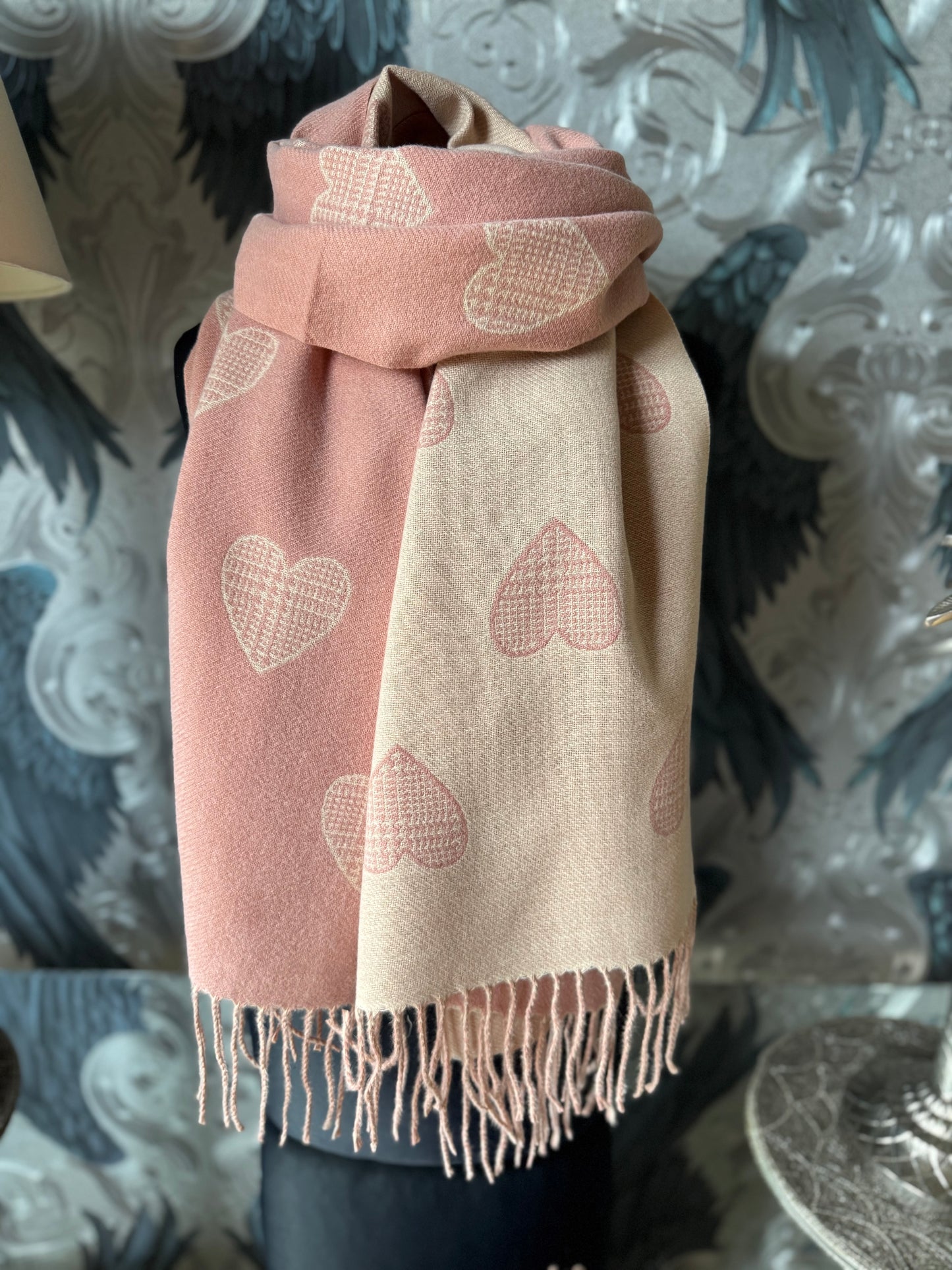 Reversible Heart Scarf