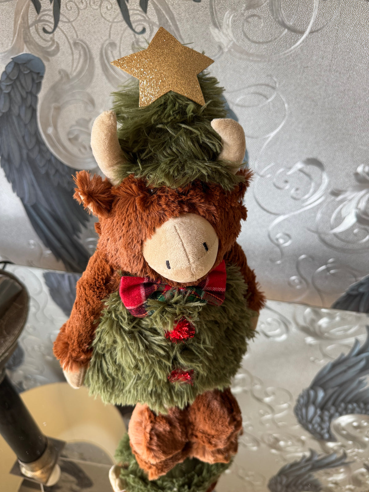 Free standing Highland Coo Christmas Tree