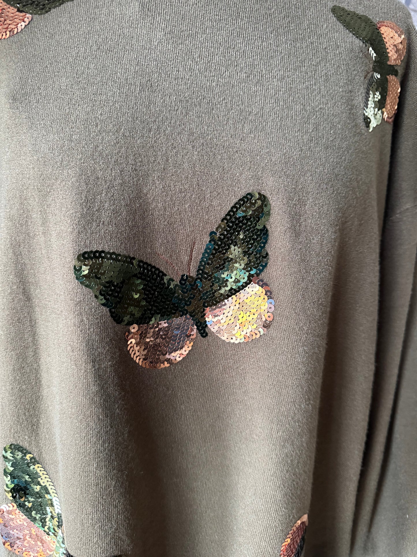 Sequin Butterfly Jumper