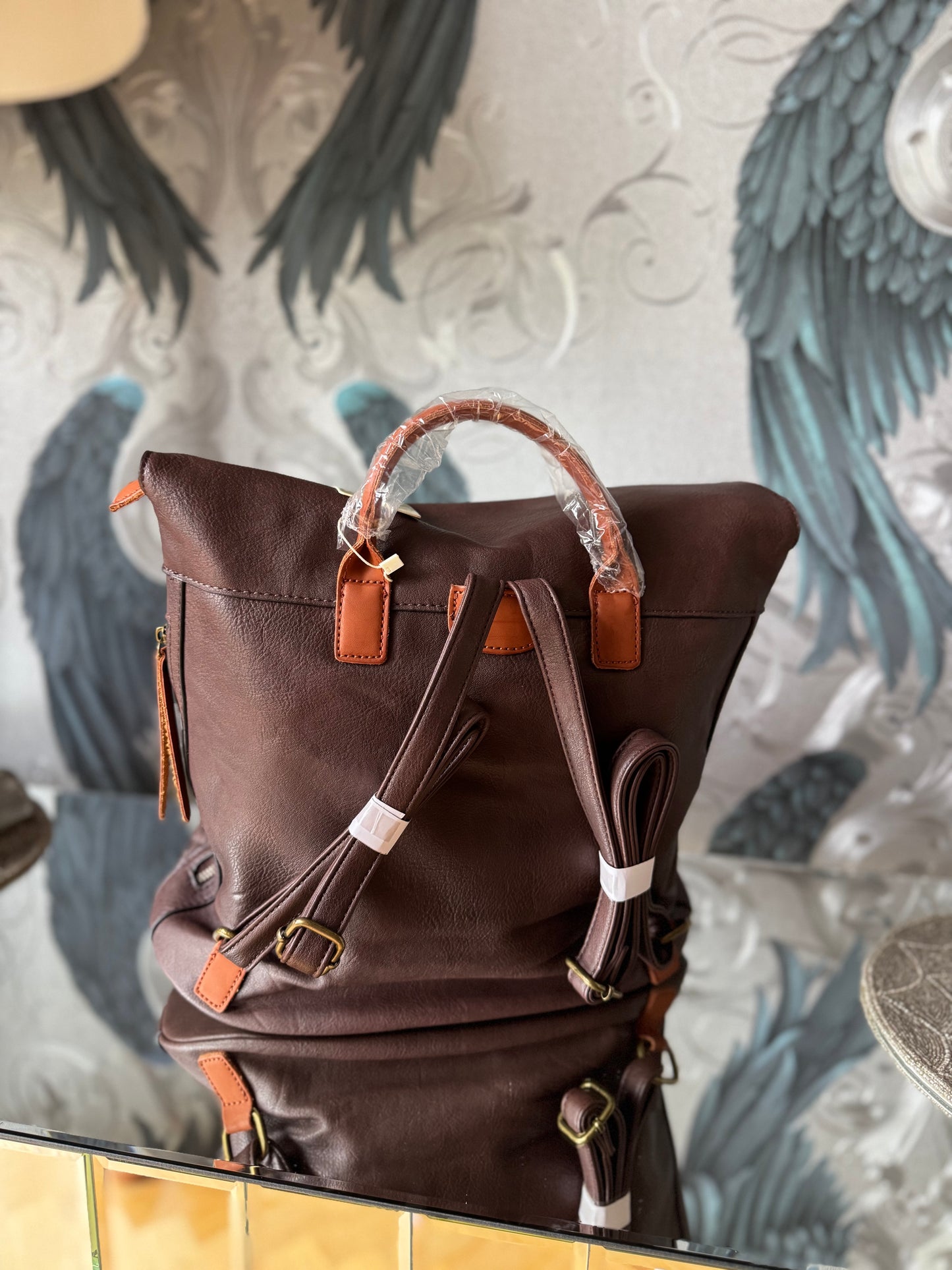 Woven Textured Backpack