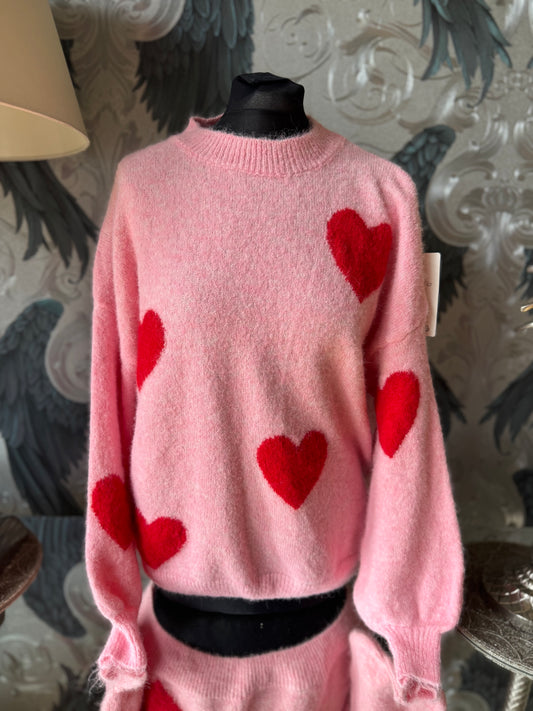 Pink Heart Jumper