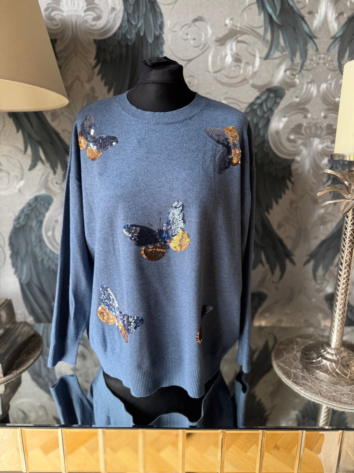 Sequin Butterfly Jumper