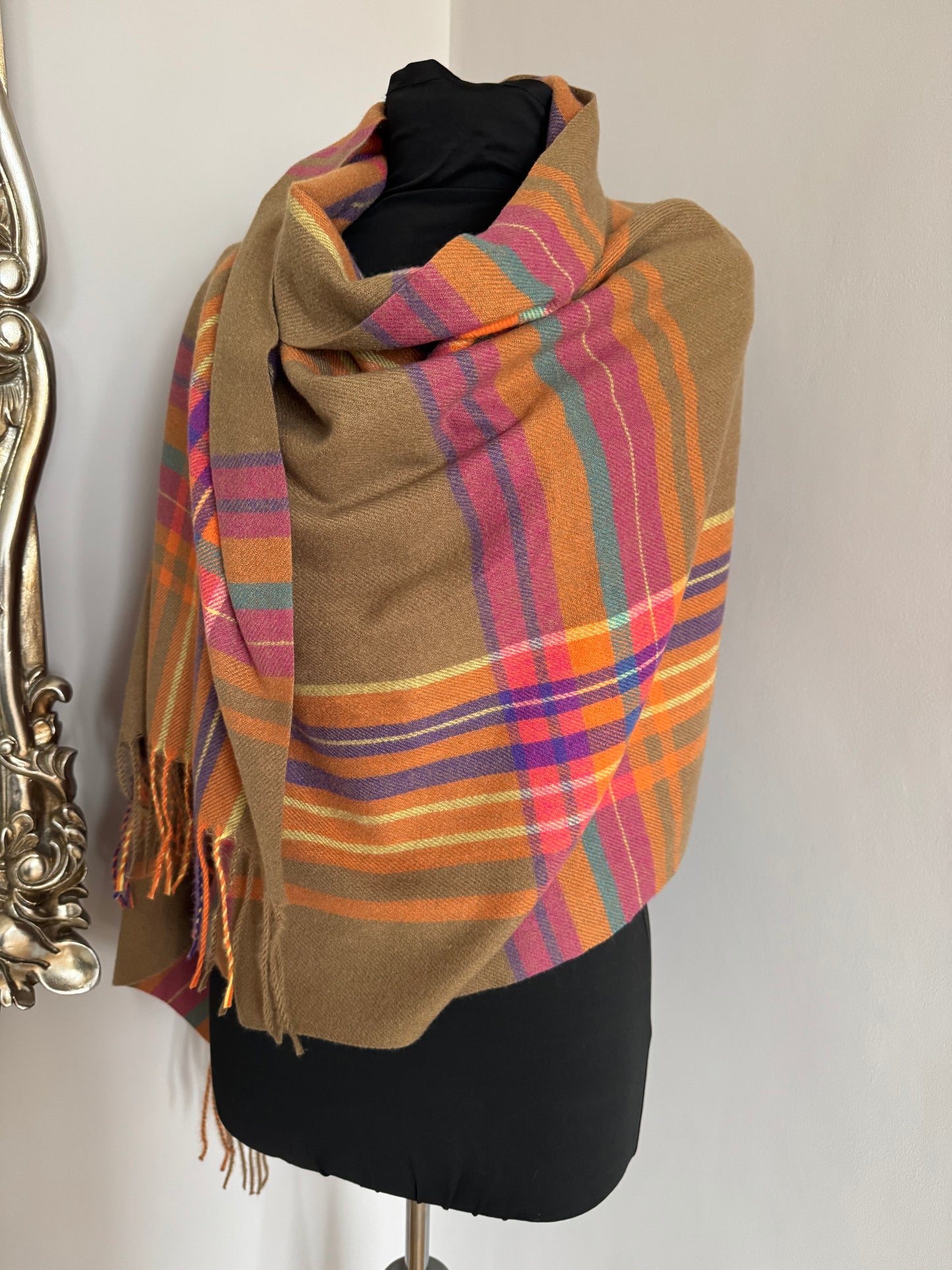 Cashmere Blend Tartan Scarf