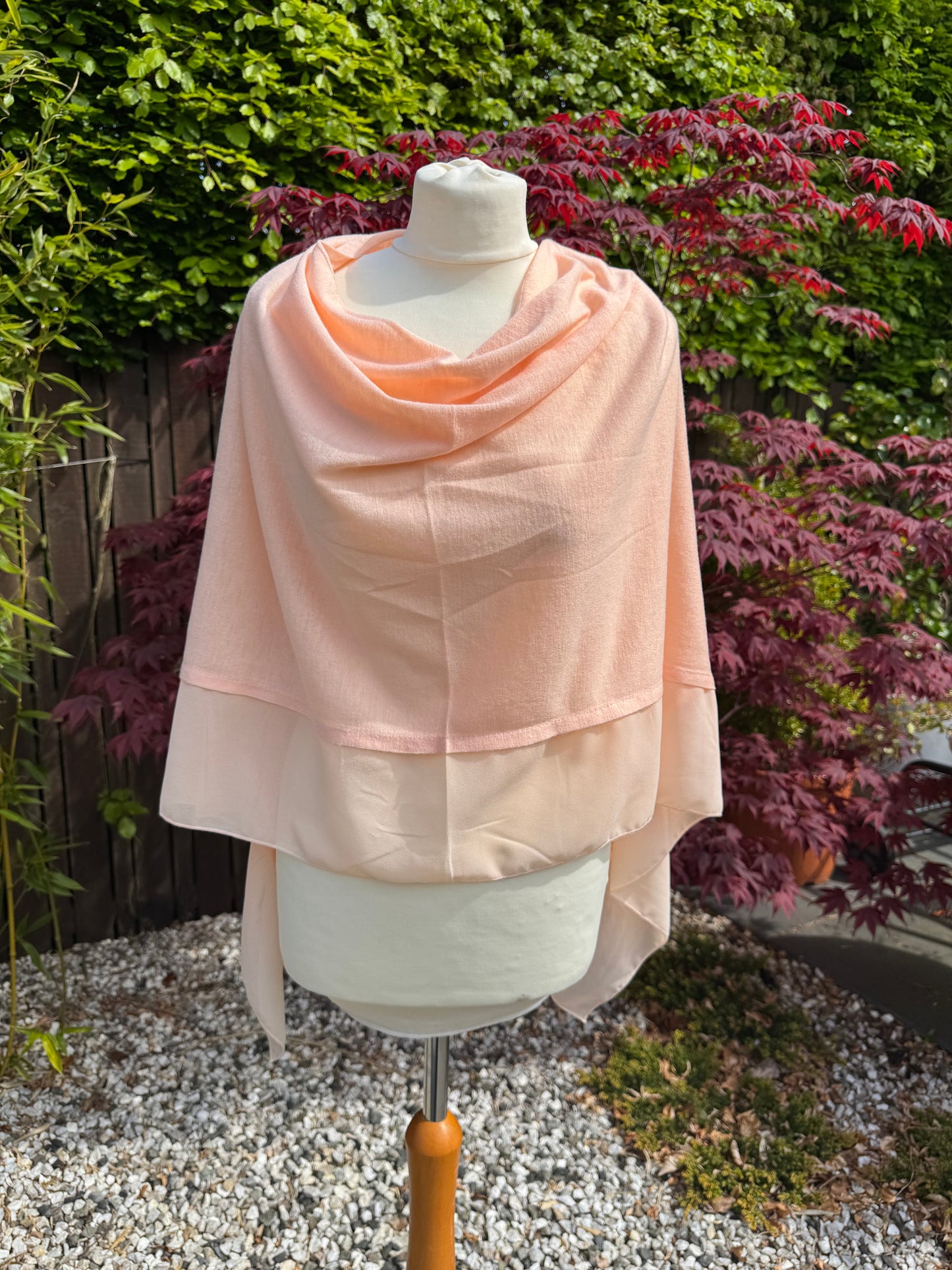Lightweight Chiffon Edge Poncho