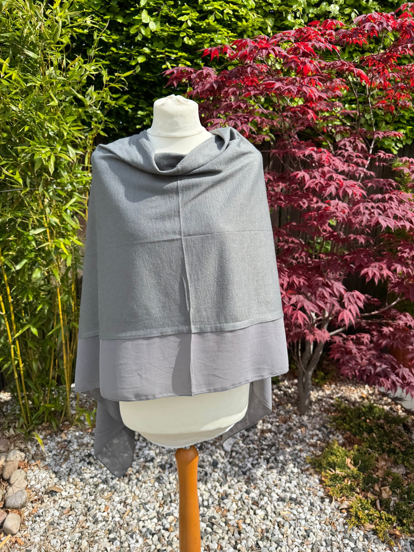 Lightweight Chiffon Edge Poncho