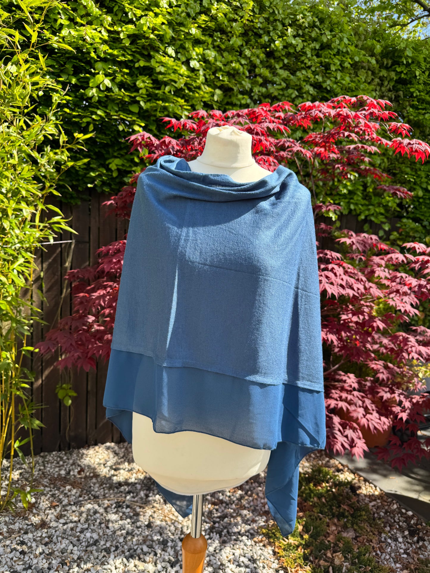 Lightweight Chiffon Edge Poncho