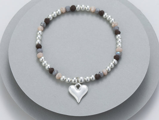 Beaded Heart Bracelet