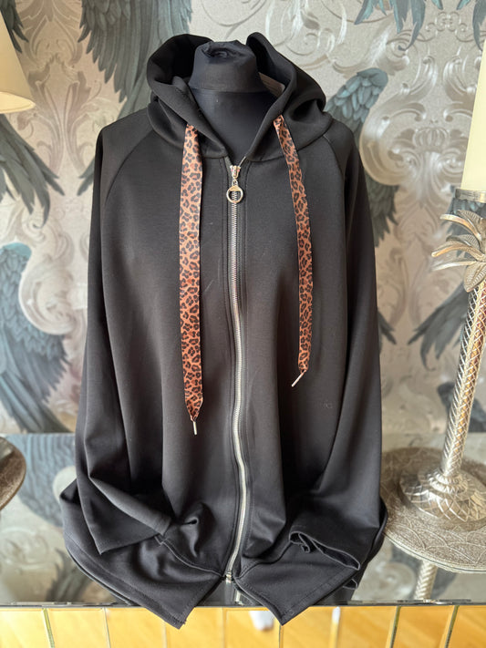Zipped Hoodie Longer Length