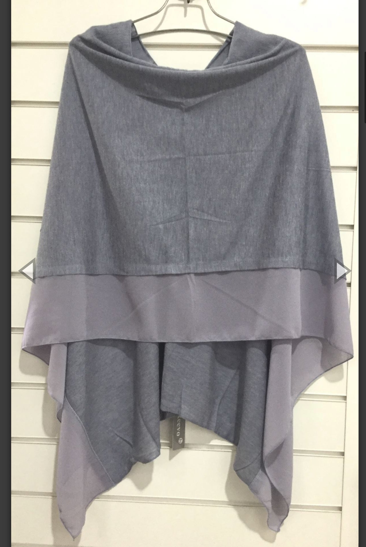 Lightweight Chiffon Edge Poncho