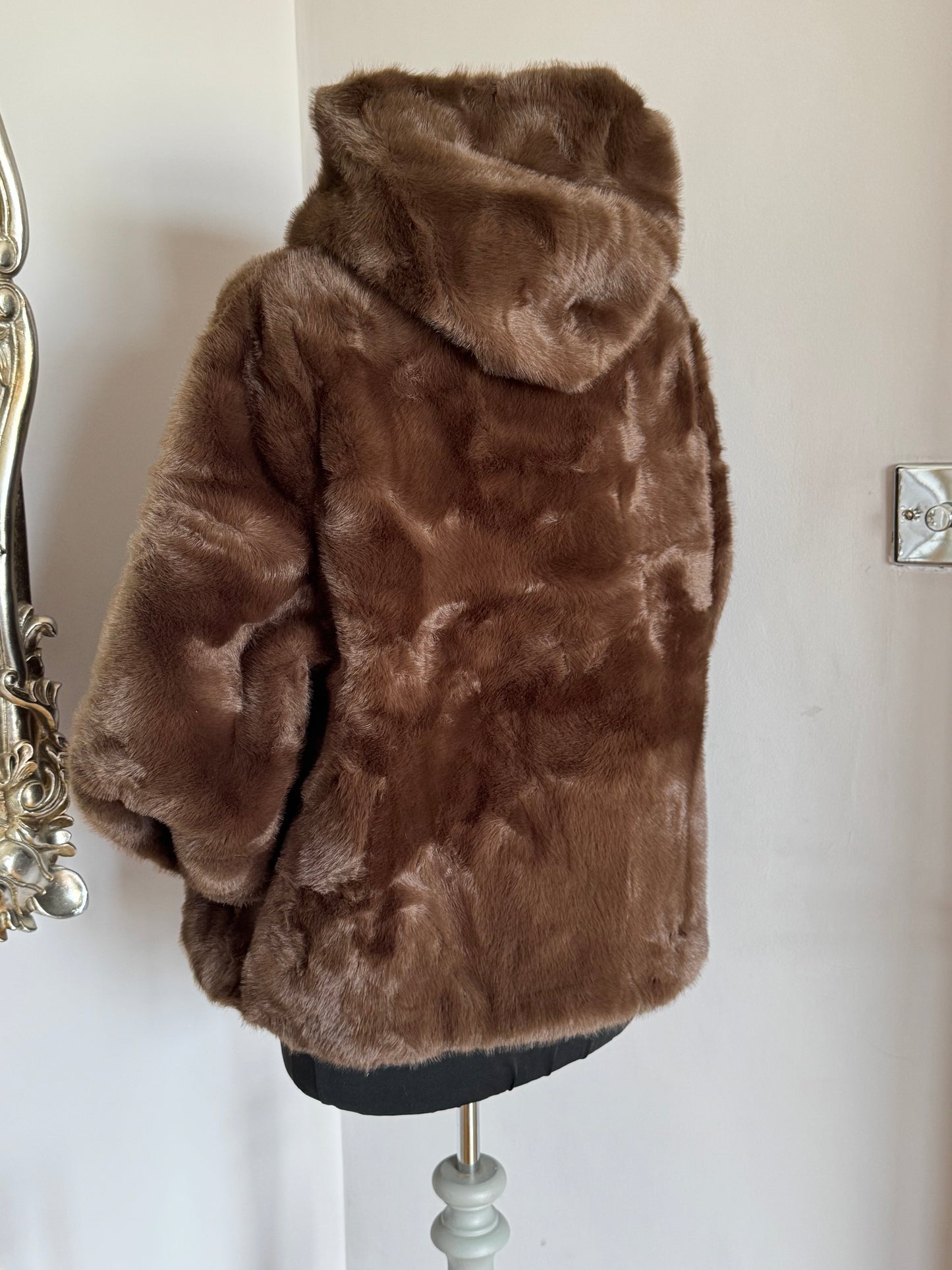 Faux Fur Hooded Jacket