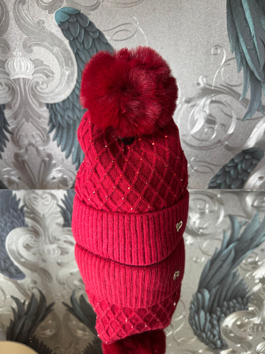 Fleece Lined Sparkle Hat