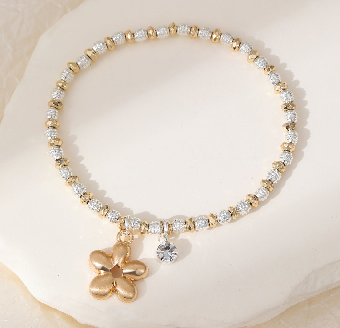 SS26 Flower with Charm Bracelet