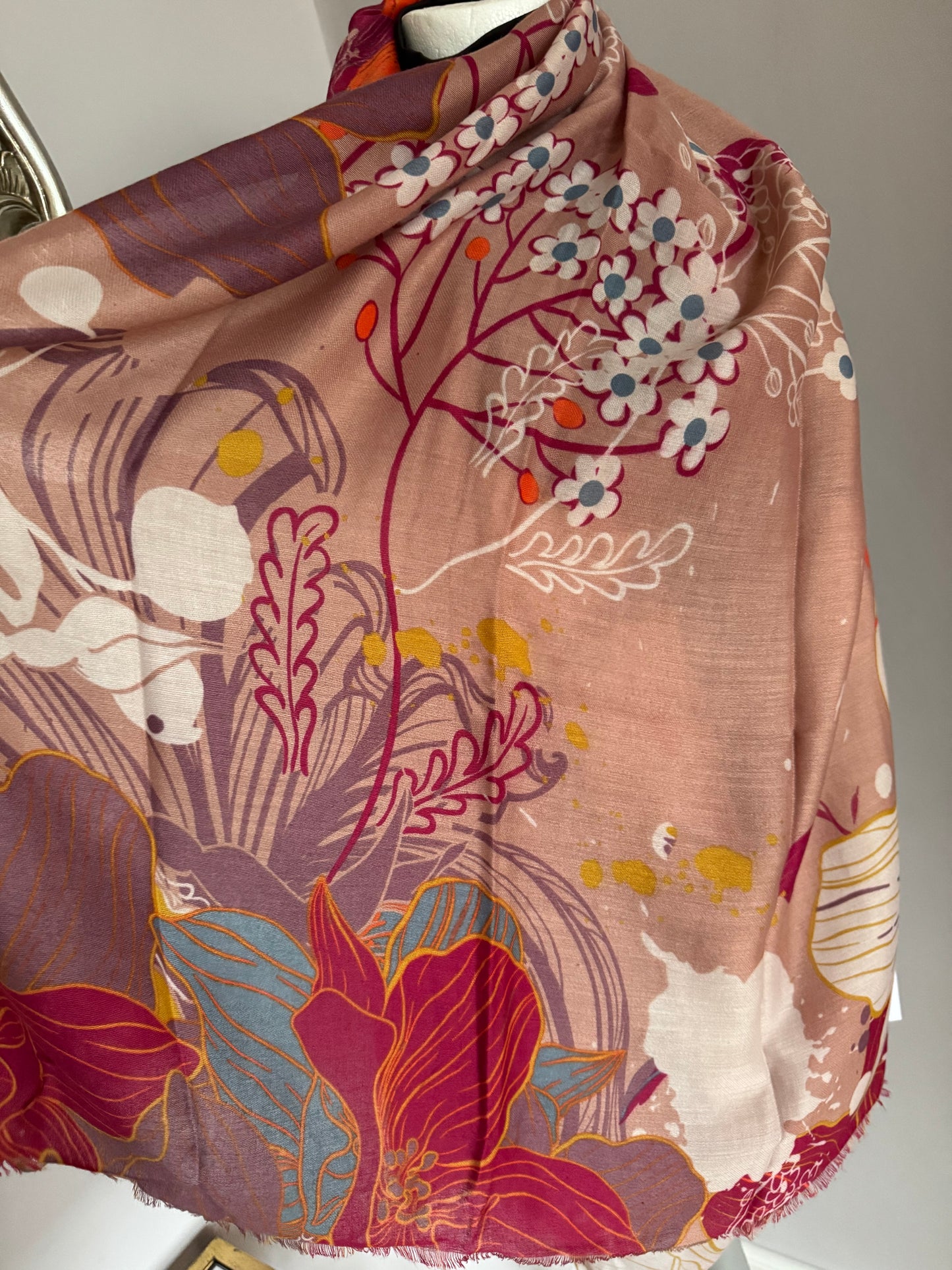 Scattered Blossom Scarf