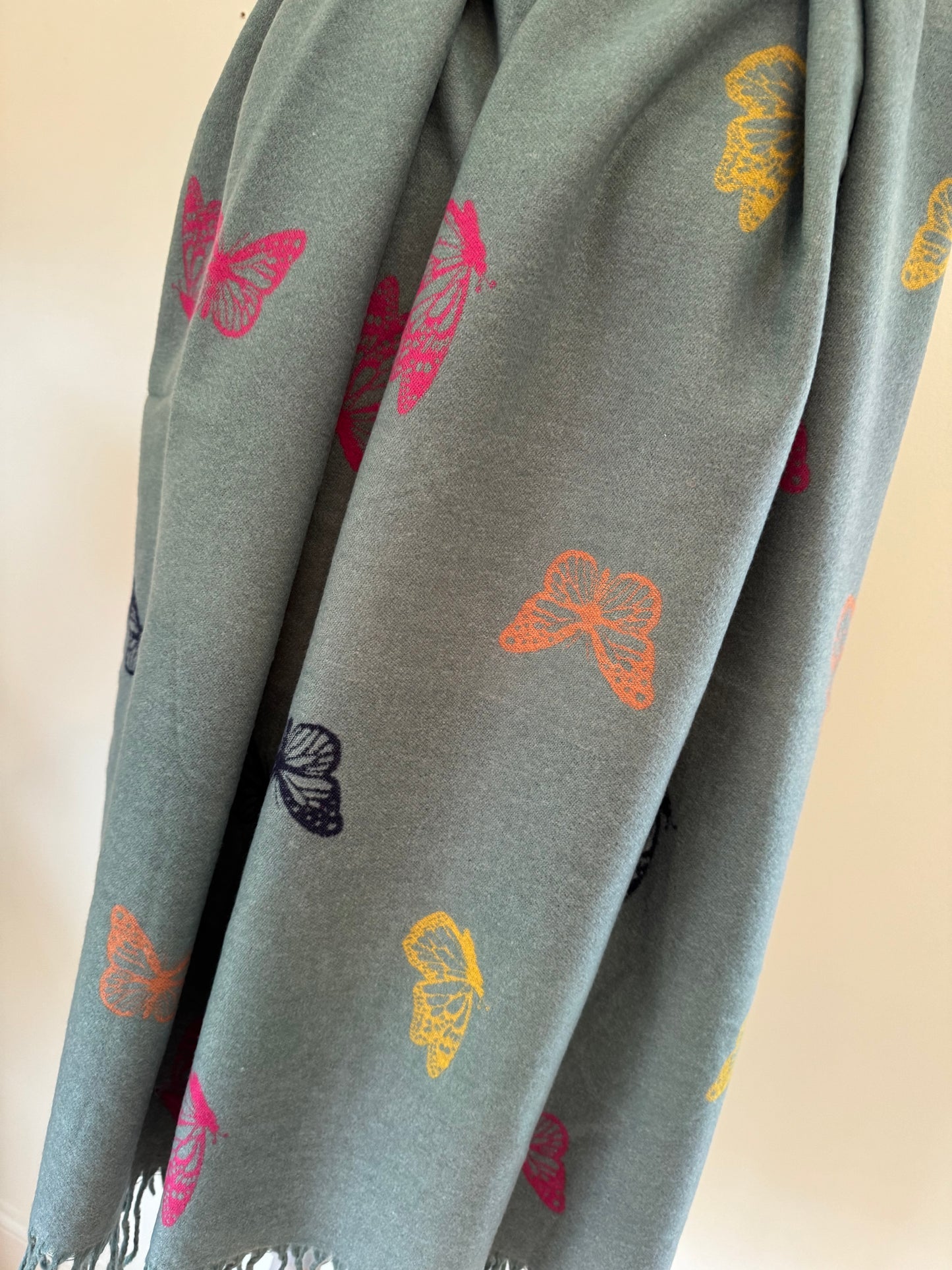 Flutterby Butterfly Reversible Scarf