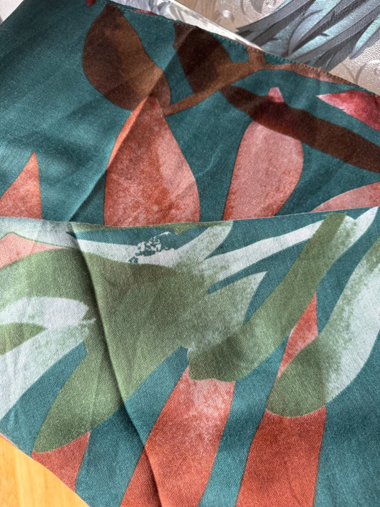 Palm Leaf Printed Scarf