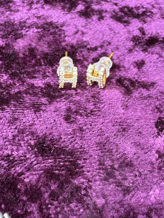 Sparkle H Earrings