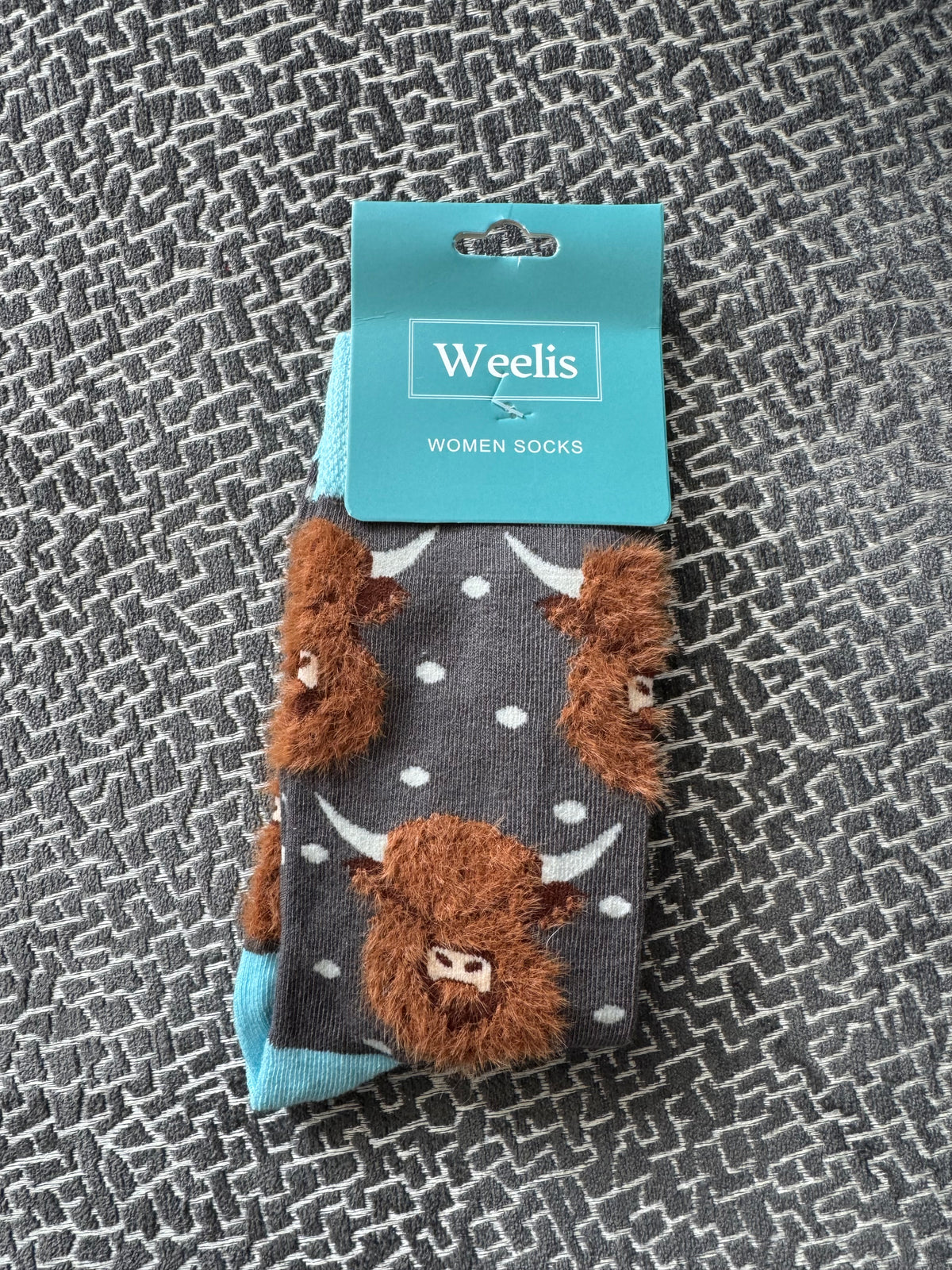 Highland Cow Themed Socks