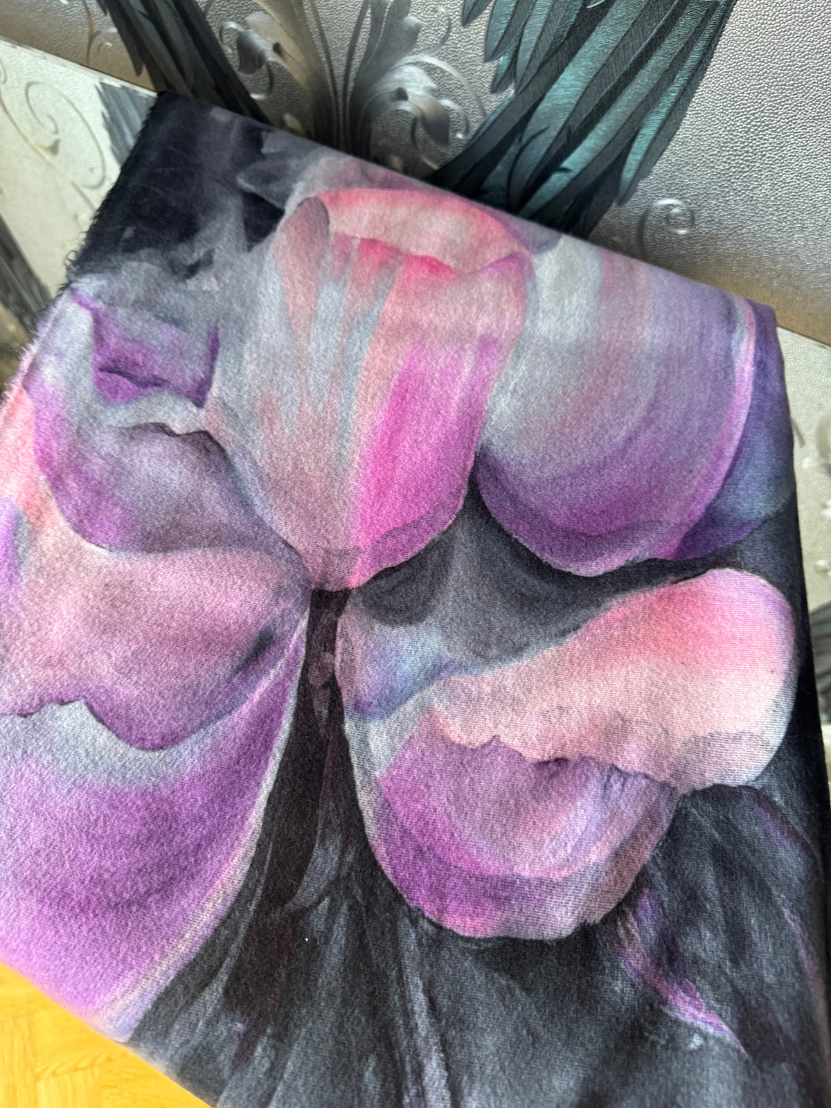 Watercoloured Floral Scarf